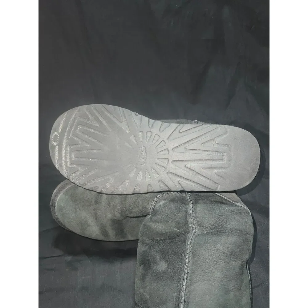 UGG Women Classic Tall II Grey Suede Winter Snow Boot Sheepskin Shearling Lining